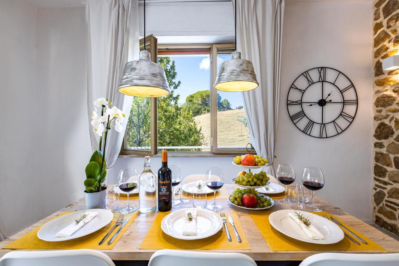Villa Cesarina Amazing Villa With Private Pool In The Tuscan Hills Casale Marittimo Bagian luar foto